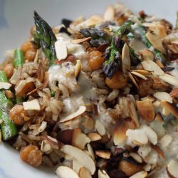 Chickpeas w Asparagus & Brown Rice