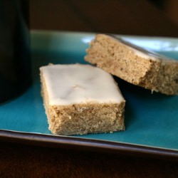 Chai Bars with Honey Ginger Icing