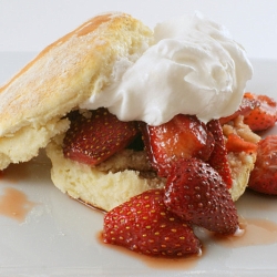 Balsamic Strawberry Shortcake