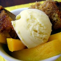 Fresh Mango Bread & Ice Cream