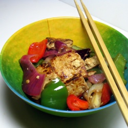 Spicy Tofu and Pepper Stir-fry