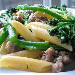 Penne with Sausage and Broccolini