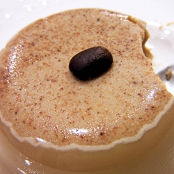 Coffee Custard w/ Almond Topping