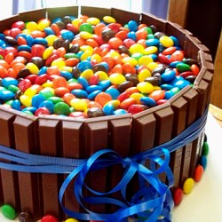 Quick and Easy Candy Birthday Cake!