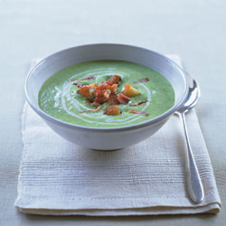 Minted Pea and Watercress soup