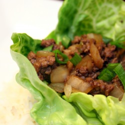 Asian Ground Beef Lettuce Cups