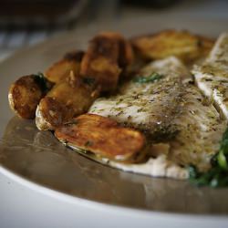 Tilapia with Endive and Potatoes