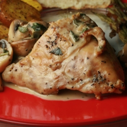 Chicken with Mushroom Sage Sauce