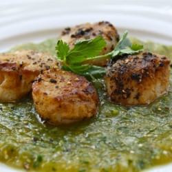 Pepper-Grilled Sea Scallops