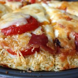 Tomato and Bacon Rice Pizza