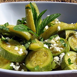 Zucchini Salad With Feta and Mint