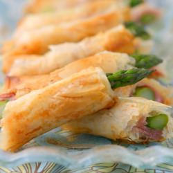 Phyllo-wrapped Asparagus