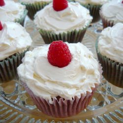 Raspberry-Almond Cupcakes