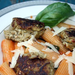 Pasta with Eggplant Balls