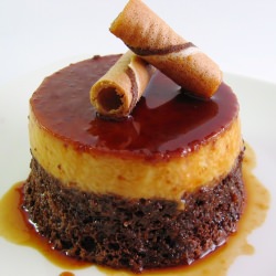 Coco-Mocha Flan Cake