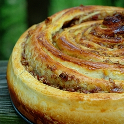 Spiral Coffee Cake with Nuts