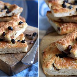 Tuscan Focaccia with Raisins