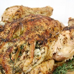 Slashed Chicken with Herb Butter