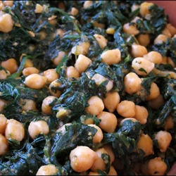 Garbanzos with Spinach