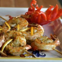 Chili Grand Marnier Shrimp Skewers