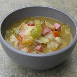 Ham, Potato and Cabbage Soup