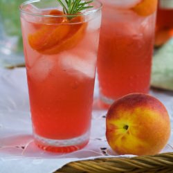 Rosemary Peach Spritzer