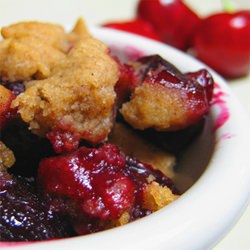 Baked Cherry Crumble