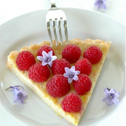 Lemon Buttermilk Raspberry Tart