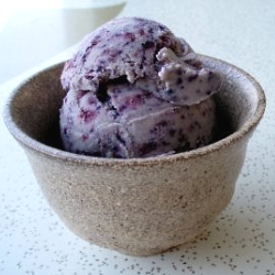 Lavender Blueberry Ice Cream