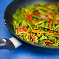 Broccoli, Red Pepper and Asparagus