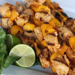 Chili-lime Mango Chicken Skewers