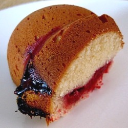 Raspberry Cream Cheese Pound Cake