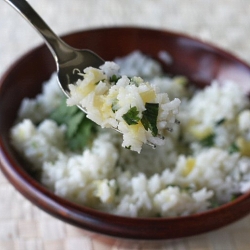 Lime-Cilantro Rice with Pineapple