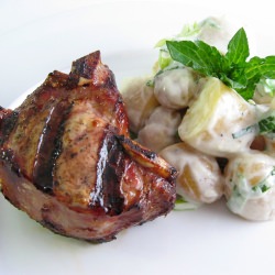 Lamb with Yogurt Mint Potato Salad