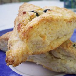 Blueberry Coconut Cream Scones