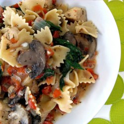 Chicken, Mushroom & Spinach Pasta