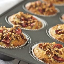 Sweet Cherry-Pecan Muffins