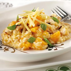 Cheddar, Chicken & Pumpkin Risotto