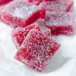 Strawberry Rhubarb Pate De Fruits