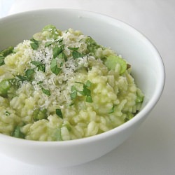 Asparagus Fava Bean Risotto