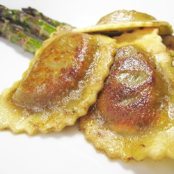 Pan Fried Mushroom Agnolotti