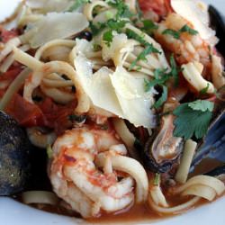 Seafood linguine at Thelma & Louise