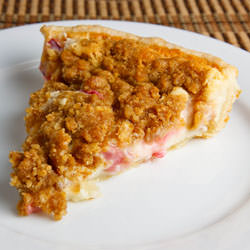 Rhubarb Sour Cream Pie