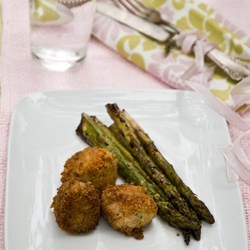 Tuna Balls With Roasted Asparagus