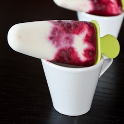 Cream Cheese Sour Cherry Popsicles