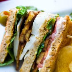 Healthier Club Sandwich – Vegan