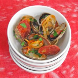 Spicy Clams with Sausage