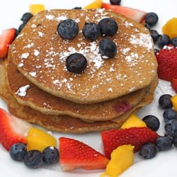 Blueberry Buckwheat Pancakes