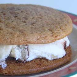 Chocolate Malt Cookie Sandwiches