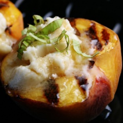 Grilled Peaches w/ Mascarpone